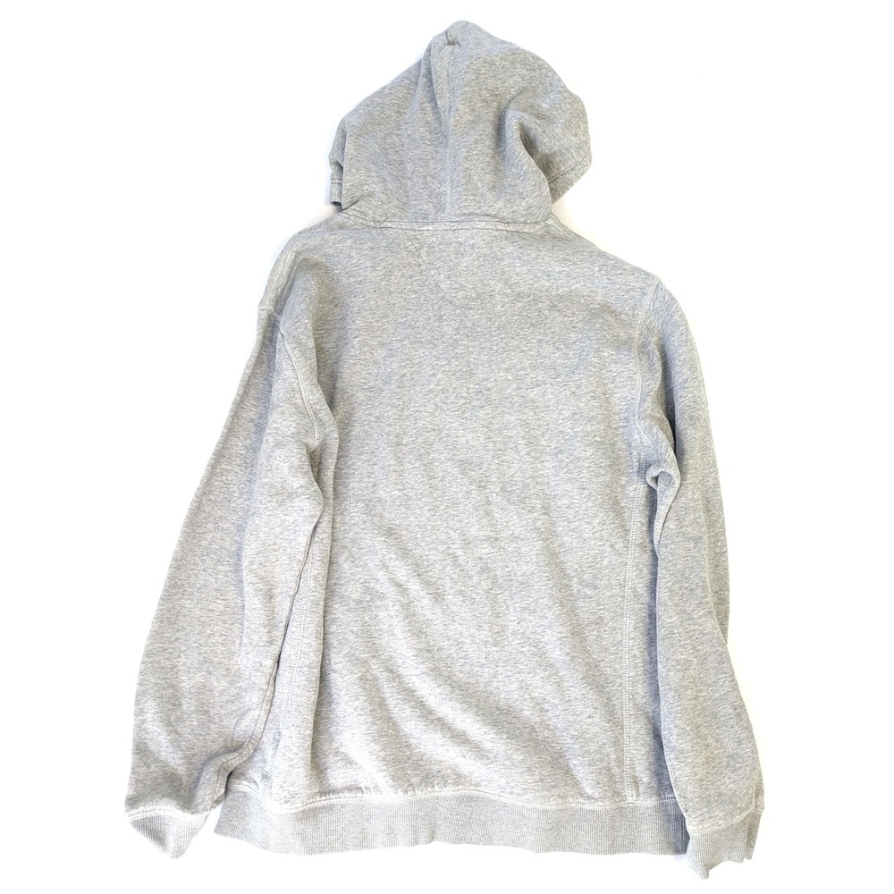 Tommy Hilfiger Denim Hoodie Mens XL Gray Flag Logo Pullover Sweatshirt XL (Fair) - Picture 2 of 4